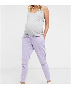 Базовые джоггеры от комплекта лавандового цвета ASOS DESIGN Maternity Asos maternity