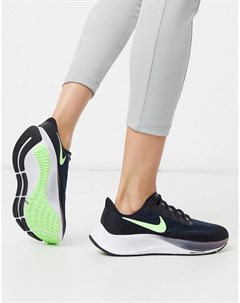 Черные беговые кроссовки Air Zoom Pegasus 37 Nike running