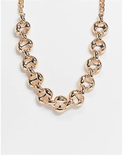 Золотистое ожерелье в винтажном стиле Asos design