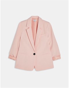 Розовый однобортный пиджак Topshop