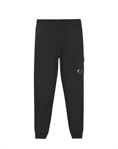 Черные спортивные брюки с накладным карманом детские C.p. company
