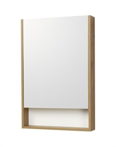 Зеркальный шкаф Сканди 55 белый дуб рустикальный 1A252102SDZ90 Акватон