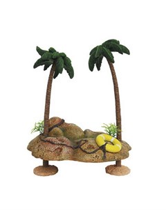 Islet With Palmtrees Декоративная композиция для аквариума Островок с пальмами 100 гр Artuniq