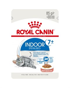 Indoor Sterilised 7 Кусочки паштета в соусе для пожилых кастрированных кошек живущих в помещении 85  Royal canin
