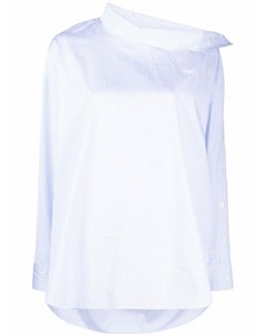 Полосатая блузка асимметричного кроя Maison kitsuné
