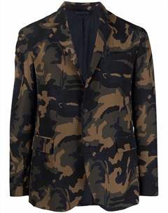 Однобортный пиджак с камуфляжным принтом Dondup