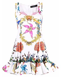 Платье мини с принтом Tresor De La Mer Versace