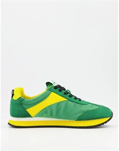 Зеленые многоцветные кроссовки Jerrod Calvin klein
