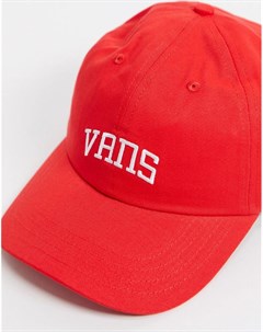 Красная кепка с изогнутым козырьком в университетском стиле Vans