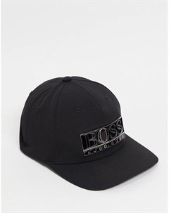 Черная кепка с логотипом Boss