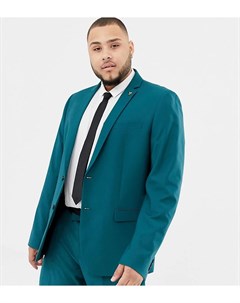 Сине зеленый пиджак зауженного кроя Farah Henderson Farah smart