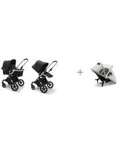 Коляска Lynx Complete 2 в 1 Alu Black Black и летний вентилируемый капюшон от солнца Bugaboo