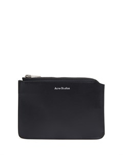 Черный кожаный кошелек Acne studios