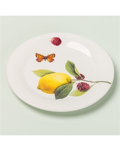 Тарелка для фруктов Limoni e Lamponi 20см Ceramiche viva