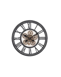 Часы настенные круглые черный Garda decor