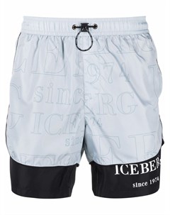 Плавки шорты с кулиской и логотипом Iceberg