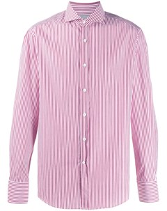 Полосатая рубашка узкого кроя Brunello cucinelli