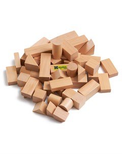 Деревянный конструктор Строительные блоки 50 деталей Andreu toys