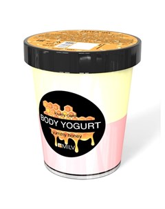 Крем йогурт для тела Мед 210 г Milv