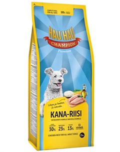 Champion Dog Adult Chicken Rice для взрослых собак всех пород с курицей и рисом 2 кг Hau-hau