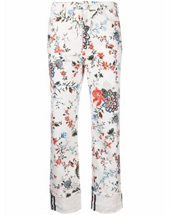 Узкие брюки с цветочным принтом Erdem