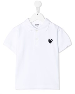 Рубашка поло с аппликацией логотипа Comme des garçons play kids