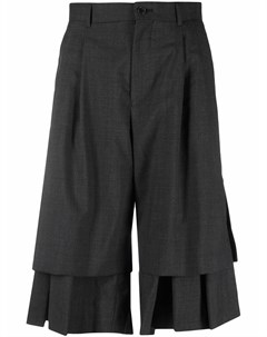 Укороченные брюки со складками Comme des garçons noir kei ninomiya