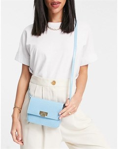 Нежно голубая сумка через плечо с фурнитурой Asos design
