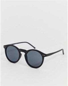 Черные круглые солнцезащитные очки Asos design