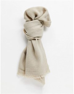 Кремовый легкий шарф Asos design