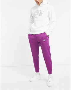 Фиолетовые джоггеры с манжетами Club Nike