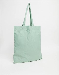 Светло зеленая сумка тоут из органического хлопка Asos design
