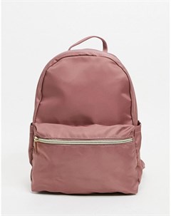 Розовато лиловый рюкзак с карманом спереди Asos design