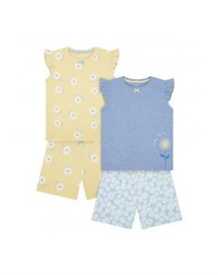 Пижамы Ромашки 2 шт желтый синий Mothercare