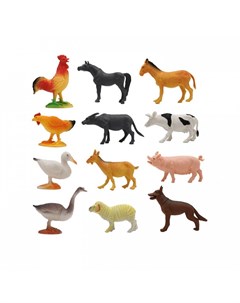 Игровой набор Домашние животные с картой обитания 12 шт Zooграфия