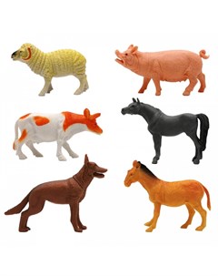 Игровой набор Домашние животные с картой обитания 6 шт 200661823 Zooграфия