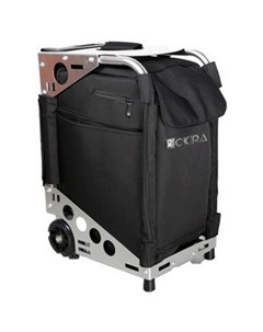 Сумка чемодан для визажиста Silver на колесах Okiro