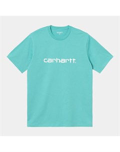 Футболка S S Script T Shirt Bondi White 2021 Carhartt wip
