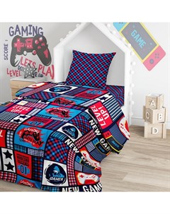 Комплект постельного белья Juno Game с наволочкой 70х70см 1 5 спальный Отк