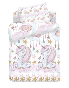 Комплект постельного белья Juno Unicorns с наволочкой 40х60см Отк