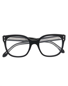 Очки в квадратной оправе с тисненым логотипом Isabel marant eyewear