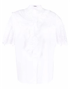 Рубашка с объемными рукавами и оборками Vivetta