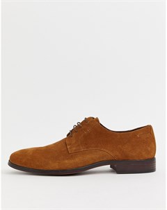 Светло коричневые замшевые туфли на шнуровке Asos design
