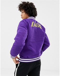 Фиолетовая куртка с логотипом команды L A Lakers NBA New era