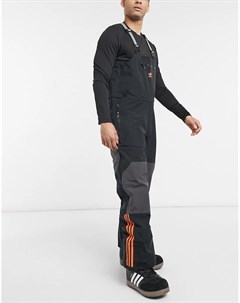 Черные зимние брюки комбинезон 3L Adidas snowboarding
