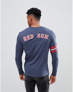 Обтягивающий лонгслив с принтом Red Sox на спине Majestic