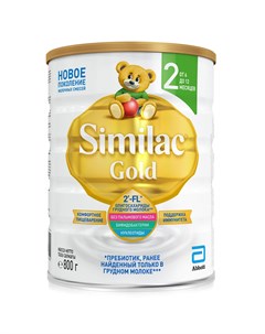 Молочная смесь Gold 800 г 6 12 месяцев Similac