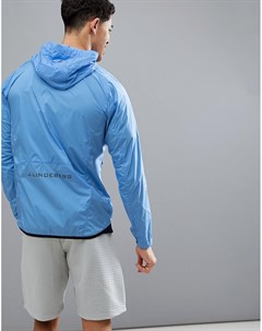 Синяя ветровка с капюшоном J.lindeberg activewear