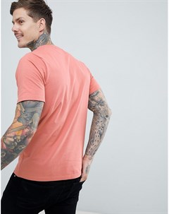 Розовая футболка из органического хлопка Pull & bear