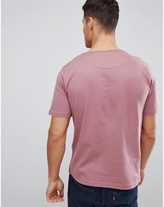 Розовая футболка с вырезом лодочкой For